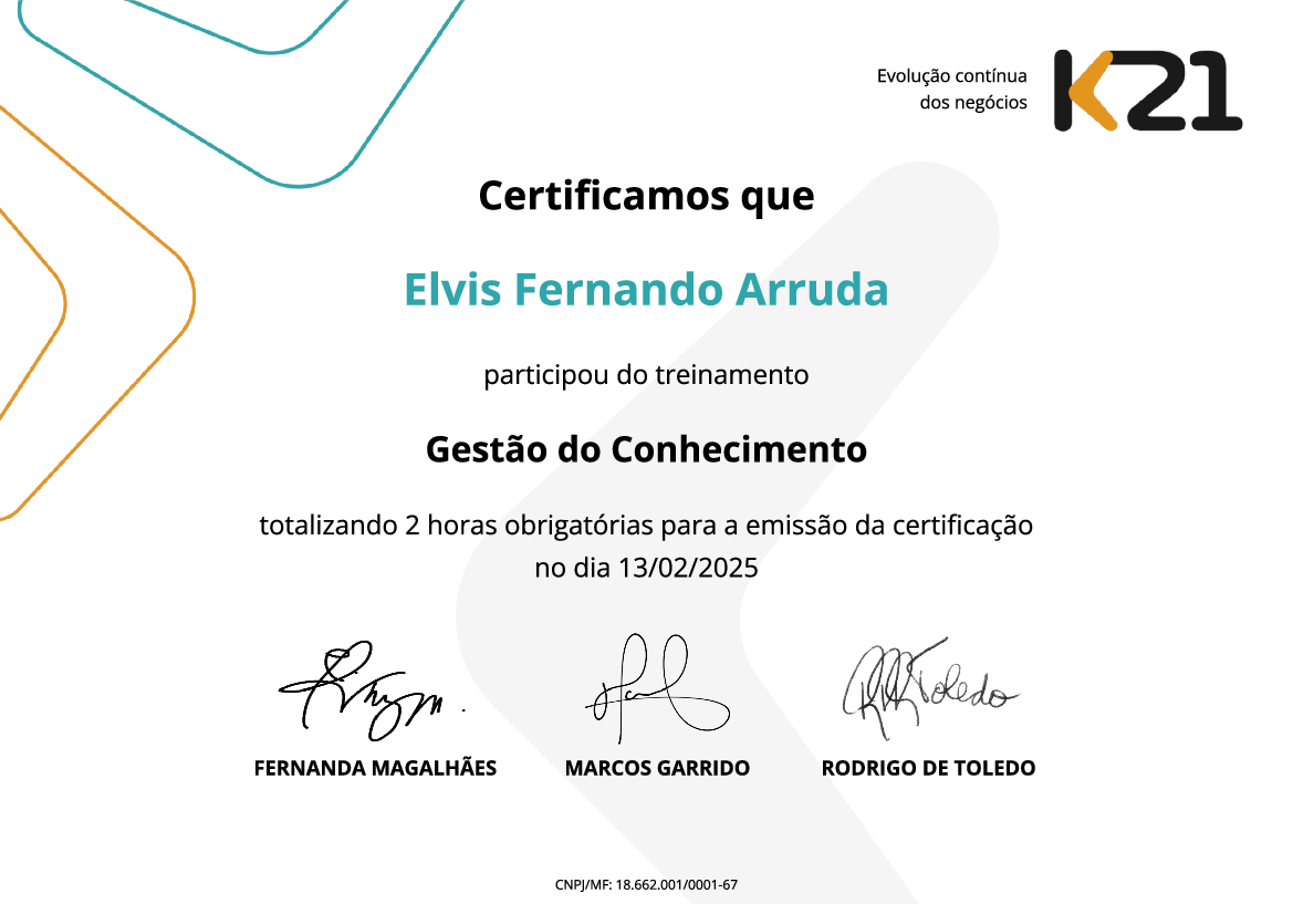 Certificado K21